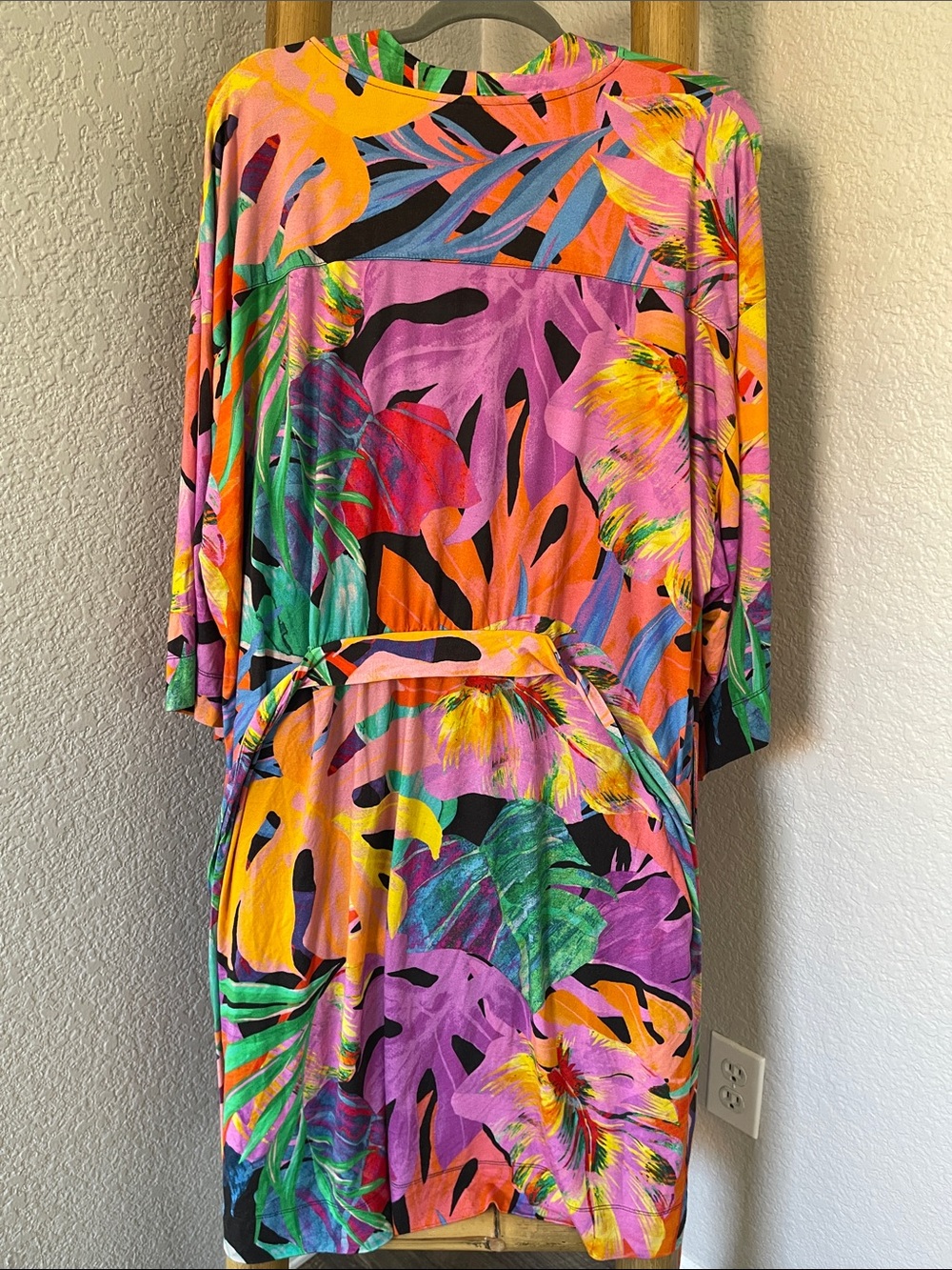 Soma Tropical Cool Night Kimono Robe Wrap Dress 🌺 - Picture 9 of 12